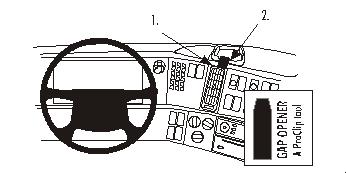 Fixation voiture Proclip  Brodit Volvo FH/NH series Réf 853136