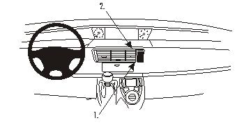 Fixation voiture Proclip  Brodit Citroen C8 Réf 853155