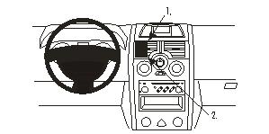 Fixation voiture Proclip  Brodit Renault Megane Réf 853181