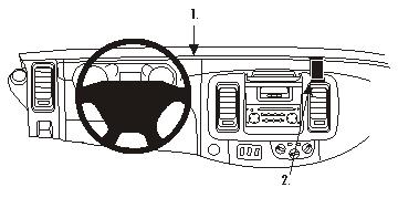 Fixation voiture Proclip  Brodit Nissan Primastar Réf 853199