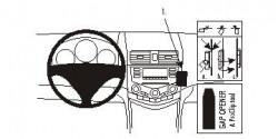 Fixation voiture Proclip  Brodit Honda Accord Réf 853200