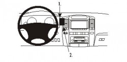 Fixation voiture Proclip  Brodit Lexus LX Series Réf 853222