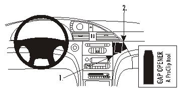 Fixation voiture Proclip  Brodit Chrysler Pacifica Réf 853226