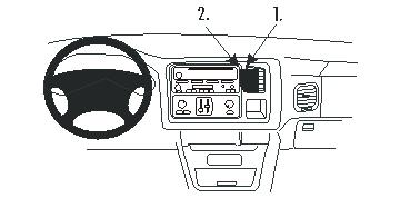 Fixation voiture Proclip  Brodit Cadillac Escalade Réf 853233