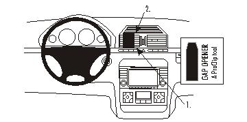 Fixation voiture Proclip  Brodit Mercedes Benz S-Class Réf 853246