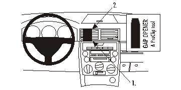 Fixation voiture Proclip  Brodit Mazda 2 Réf 853258
