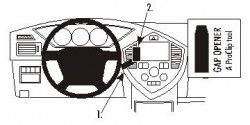 Fixation voiture Proclip  Brodit Kia Carens II  UNIQUEMENT pour changement de vitesse manuel. Réf 853273