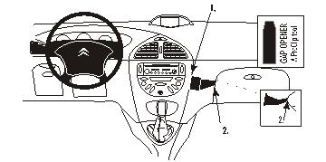 Fixation voiture Proclip  Brodit Citroen C5 Réf 853280