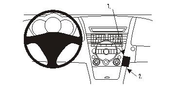 Fixation voiture Proclip  Brodit Mazda RX-8 Réf 853302