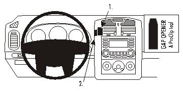 Fixation voiture Proclip  Brodit Chevrolet Malibu Réf 853303