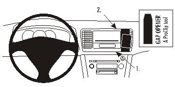 Fixation voiture Proclip  Brodit Subaru Legacy Réf 853350