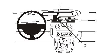 Fixation voiture Proclip  Brodit Renault Scenic Réf 853351