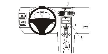 Fixation voiture Proclip  Brodit Volvo C30 Réf 853360