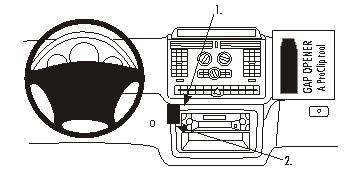 Fixation voiture Proclip  Brodit Mercedes Benz V-Class Réf 853365