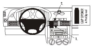 Fixation voiture Proclip  Brodit Land Rover Freelander Réf 853372