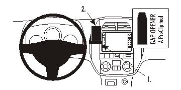 Fixation voiture Proclip  Brodit Toyota RAV 4 Réf 853377