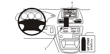 Fixation voiture Proclip  Brodit Toyota Town Ace Réf 853397