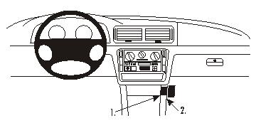 Fixation voiture Proclip  Brodit Volkswagen Passat Réf 853413