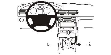 Fixation voiture Proclip  Brodit Skoda Superb Réf 853414