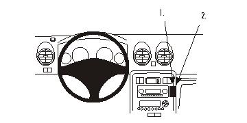 Fixation voiture Proclip  Brodit MG ZS Réf 853426