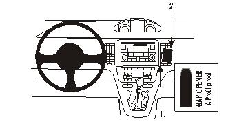 Fixation voiture Proclip  Brodit Fiat Idea Réf 853429