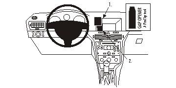 Fixation voiture Proclip  Brodit Opel Astra Réf 853440