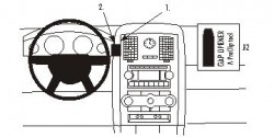 Fixation voiture Proclip  Brodit Chrysler 300 Réf 853456