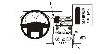 Fixation voiture Proclip  Brodit Chevrolet Equinox Réf 853458