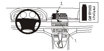 Fixation voiture Proclip  Brodit BMW X5  PAS pour les modèles avec système de navigation. Réf 853463
