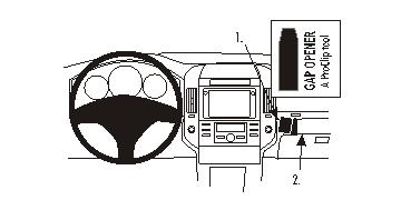 Fixation voiture Proclip  Brodit Toyota Corolla Verso Réf 853478