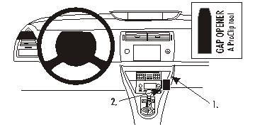 Fixation voiture Proclip  Brodit Citroen C4 Réf 853495