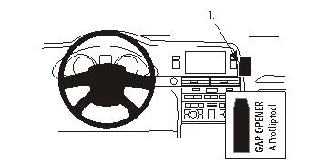 Fixation voiture Proclip  Brodit Audi A6 Réf 853508