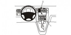 Fixation voiture Proclip  Brodit Hyundai Tucson Réf 853530