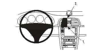 Fixation voiture Proclip  Brodit Porsche 911 Réf 853539