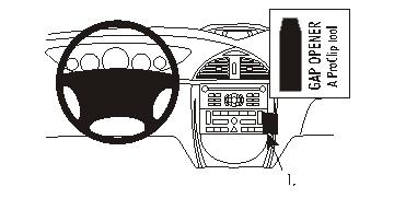 Fixation voiture Proclip  Brodit Citroen C5 II Réf 853568