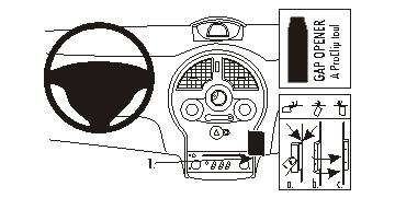 Fixation voiture Proclip  Brodit Renault Grand Modus Réf 853575