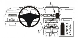 Fixation voiture Proclip  Brodit BMW 316-330/E90/E91/E92/E93  SEULEMENT pour les modèles avec option GPS d'origine. PAS pour la finition bois Réf 853595