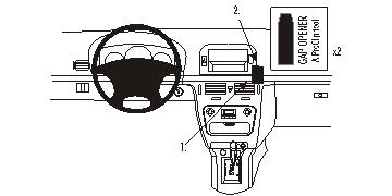 Fixation voiture Proclip  Brodit Hyundai Sonata Réf 853602