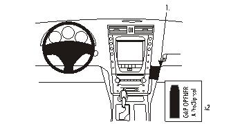 Fixation voiture Proclip  Brodit Lexus GS Series Réf 853618