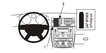 Fixation voiture Proclip  Brodit Chevrolet Cobalt Réf 853639