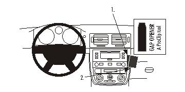 Fixation voiture Proclip  Brodit Chevrolet Cobalt Réf 853640