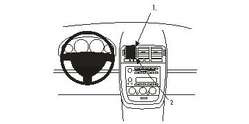 Fixation voiture Proclip  Brodit Buick Terraza Réf 853641