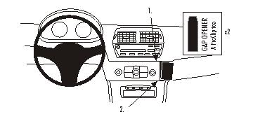 Fixation voiture Proclip  Brodit BMW Z4 Réf 853655