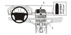 Fixation voiture Proclip  Brodit BMW X5  SEULEMENT pour les modèles avec système de navigation. Réf 853656