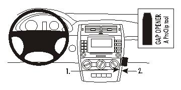 Fixation voiture Proclip  Brodit Mercedes Benz B-Class Réf 853661