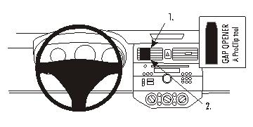 Fixation voiture Proclip  Brodit Suzuki Swift Réf 853663