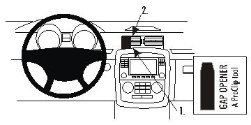 Fixation voiture Proclip  Brodit Mercedes Benz R-Class Réf 853680