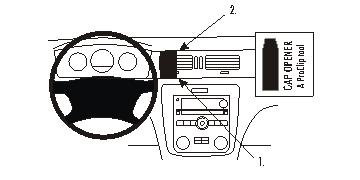 Fixation voiture Proclip  Brodit Chevrolet Impala Réf 853684