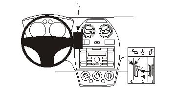 Fixation voiture Proclip  Brodit Ford Fiesta Réf 853731