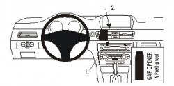 Fixation voiture Proclip  Brodit BMW 316-330/E90/E91/E92/E93  SEULEMENT pour les modèles avec option GPS d'origine. SEULEMENT pour la finition bois Réf 853737